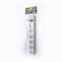 сетевой фильтр 3Cott 3C-SP1006W-1.8 пакет белый