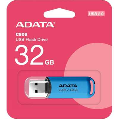 флешка A-Data 32GB С906 Blue Синий