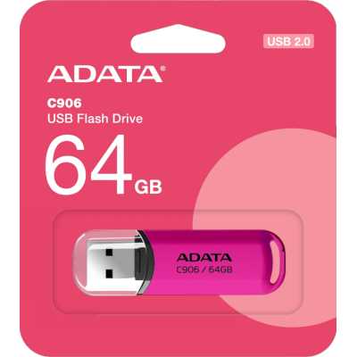 флешка A-Data 64GB С906 Purple Фиолетовый