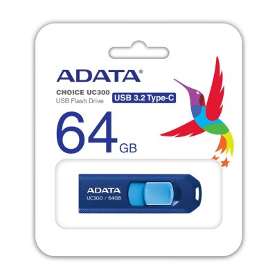 флешка A-Data 64GB UC300 Blue Синий