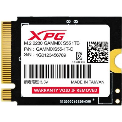 SSD диск ADATA XPG Gammix S55 1Tb SGAMMIXS55-1T-C Черный
