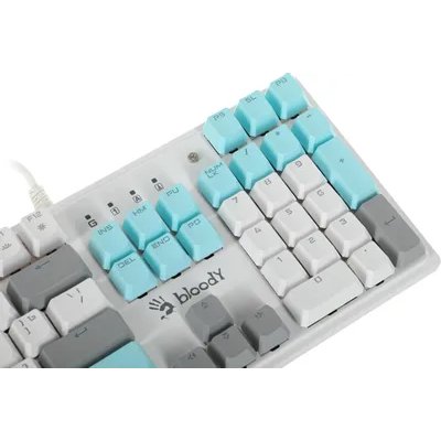 клавиатура A4Tech Bloody S510N Icy White Белый-голубой