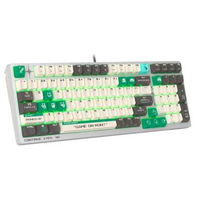 клавиатура A4Tech Bloody S98 Pixels Green Белый-бежевый