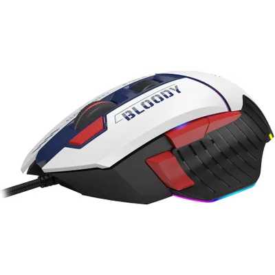 мышь A4Tech Bloody W95 Max Sports Blue/White Белый-синий
