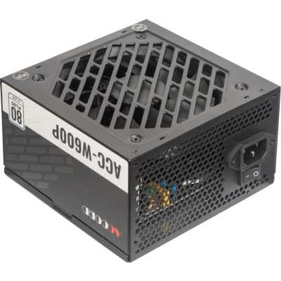 блок питания Accord 600W ACC-W600P Черный