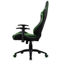 игровое кресло AeroCool AC120 AIR-BG черно-зеленый