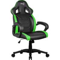 игровое кресло AeroCool AC60C AIR-BG черно-зеленый