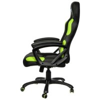 игровое кресло AeroCool AC80C-BG черно-зеленый