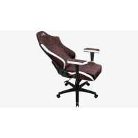 игровое кресло Aerocool Crown AeroSuede Burgundy Red бордовый-белый