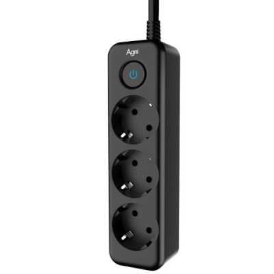 сетевой фильтр AGNI TP-FD3E-2m-black черный