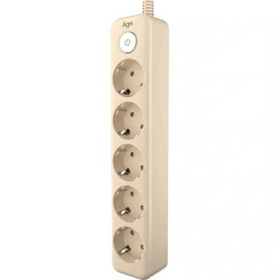 сетевой фильтр AGNI TP-FD5E-2m-ivory слоновая кость