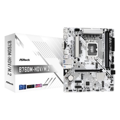 материнская плата ASRock B760M-HDV/M.2 Белый