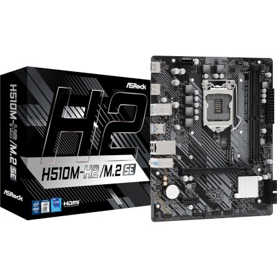 материнская плата ASRock H510M-H2/M.2 SE Черный