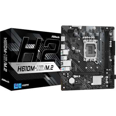 материнская плата ASRock H610M-H2/M.2 Черный
