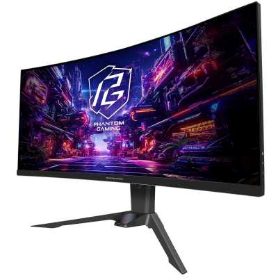 монитор ASRock Phantom Gaming PG34QRT2B Черный