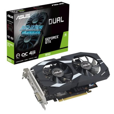 видеокарта ASUS nVidia GeForce GTX 1650 4Gb DUAL-GTX1650-O4GD6-P-EVO