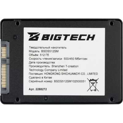 SSD диск BigTech 512Gb BSDS512SM Черный