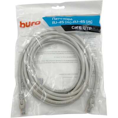 патч-корд Buro UTP-6-5M-G Серый