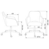 стул Бюрократ CH-380SL/12PISTACHIO фисташковый