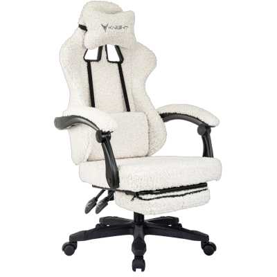 игровое кресло Бюрократ Knight Lord/F White белый