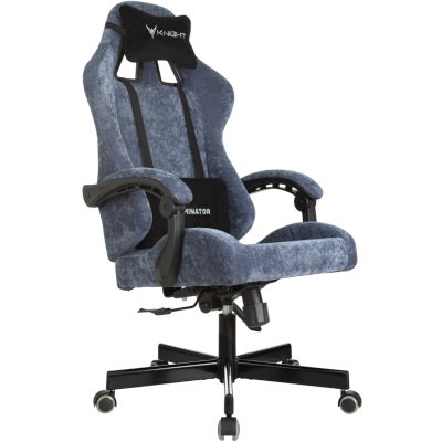 игровое кресло Бюрократ KNIGHT TERMINATOR Blue синий
