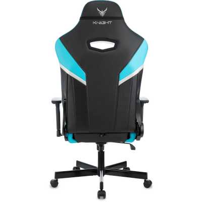 игровое кресло Бюрократ KNIGHT THUNDER 5X BL черно-голубой
