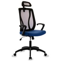 офисное кресло Бюрократ MC-W411-H-B-26-21 черный/синий