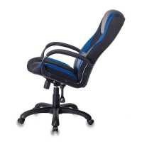 игровое кресло Бюрократ VIKING-9-BL+BLUE черно-синий
