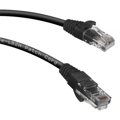 патч-корд Cabeus PC-UTP-RJ45-Cat.5e-0.15m-BK-LSZH Черный