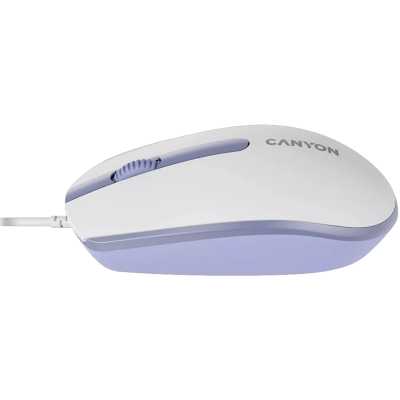 мышь Canyon M-10 CNE-CMS10WL Белый-фиолетовый