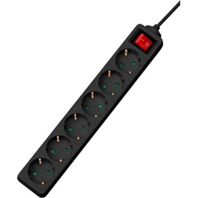 сетевой фильтр CBR CSF SP-6-030M-B Black черный
