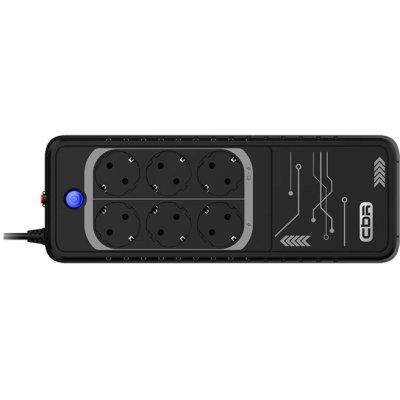 ИБП CBR Light LGT-850H-6F-LDB Черный