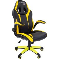 игровое кресло Chairman Game 15 Black-Yellow черно-желтый