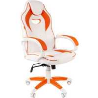 игровое кресло Chairman Game 16 White-Orange белый - оранжевый