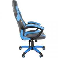 игровое кресло Chairman Game 20 Grey/Blue 7019433