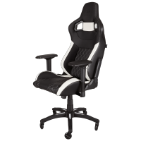 игровое кресло Corsair Gaming T1 Race Black-White черно-белый