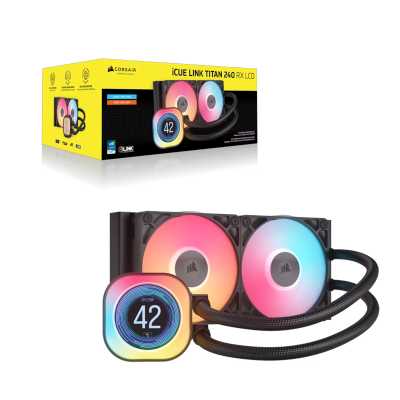 кулер Corsair iCUE LINK Titan 240 RX LCD CW-9061022-WW Черный