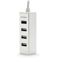 разветвитель USB Crown CMU3-07 Aluminium серый