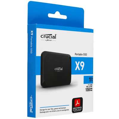 SSD диск Crucial X9 1Tb CT1000X9SSD9 Черный