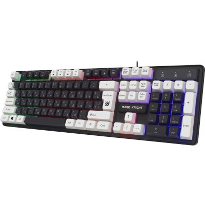 клавиатура Defender Dark Knight GK-077 Black-White Черный-белый