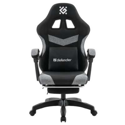 игровое кресло Defender Runa Pro Black-Grey черный-серый