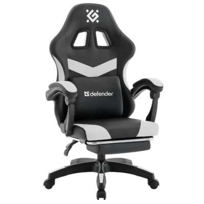 игровое кресло Defender Runa Pro Black-White черно-белый