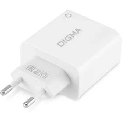 сетевое зарядное устройство Digma DGWC-2U-3A-WG