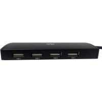 разветвитель USB Digma HUB-4U2.0-UC-B черный