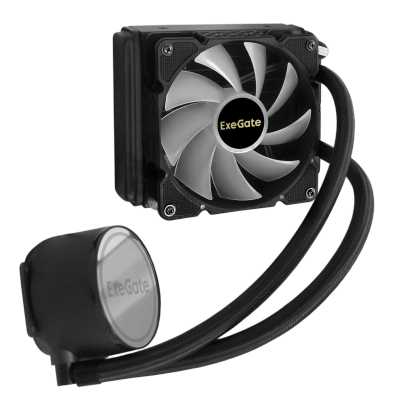 кулер ExeGate BlackWater-120.PWM.ARGB EX293456RUS Черный