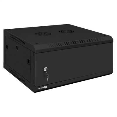 телекоммуникационный шкаф ExeGate EC-WM-4U.600.M.BLACK EX300264RUS Черный