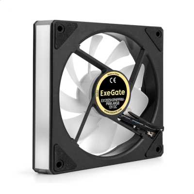 кулер ExeGate EX12025H3P4PPRM-PWM.ARGB Черный