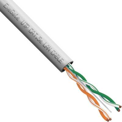 витая пара ExeGate UTP-2-C5e-CU-S24-IN-PVC-GY-305-FLUKE EX281821RUS