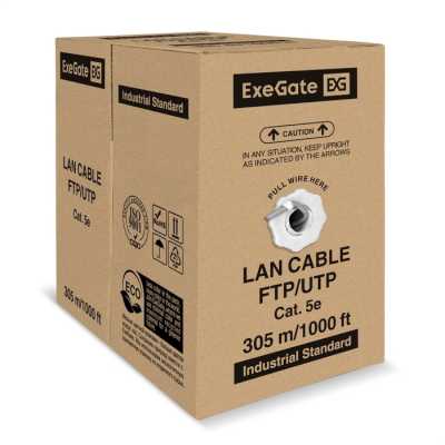 витая пара ExeGate SFTP4-C5e-CCA-S24-IN-PVC-GY-305 EX300618RUS