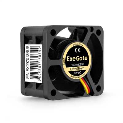 кулер ExeGate ExtraSilent ES04020S3P EX297013RUS Черный